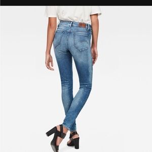 G-Star Dark Blue High Super Skinny Jeans
27x32